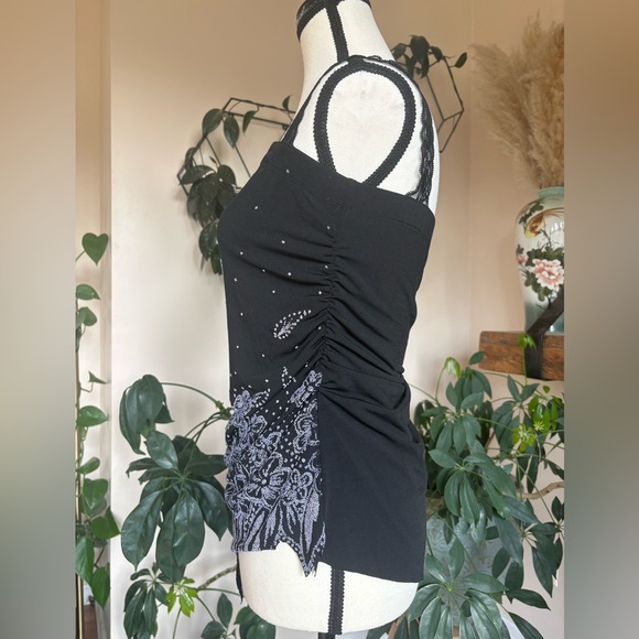 Y2K - Fairycore Asymmetrical Beaded Tank - Picture 2 of 12